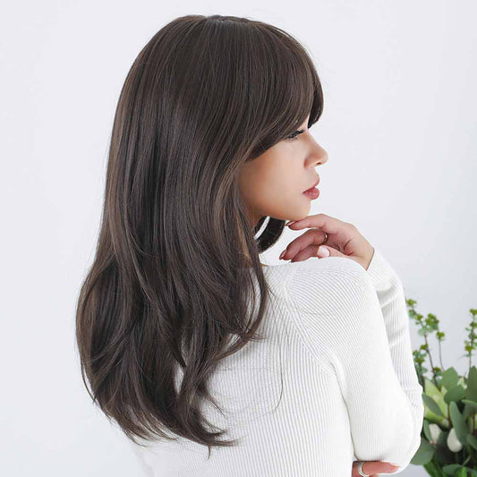 blunt band long wave wig