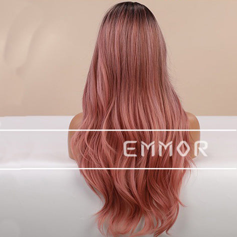 Pink highlights wave wig2