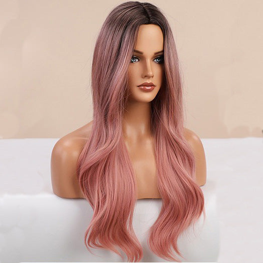 Pink highlights wave wig2